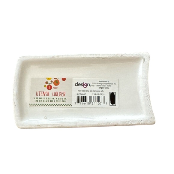 Target Perfect Pasta Ceramic Utensil Holder Cookbook Bullseye's Playground New - Picture 10 of 11